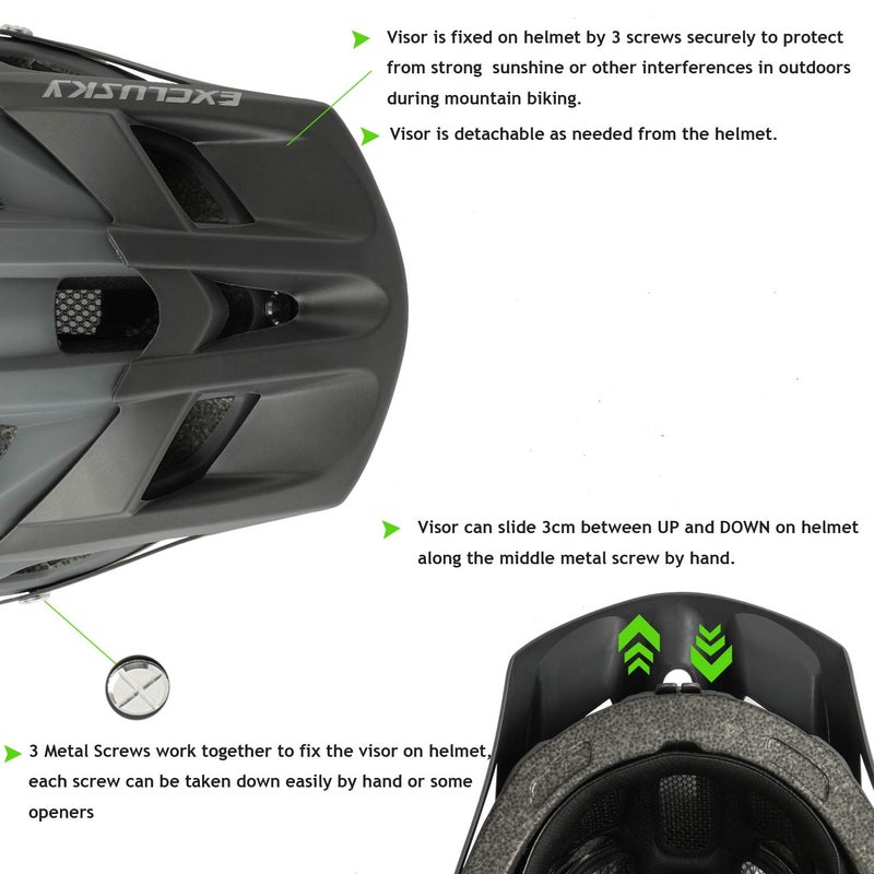 Exclusky Bike Helmet Adults Lightweight Bicycle Helmet Mountain Bike Helmet for Men Women - Image 5
